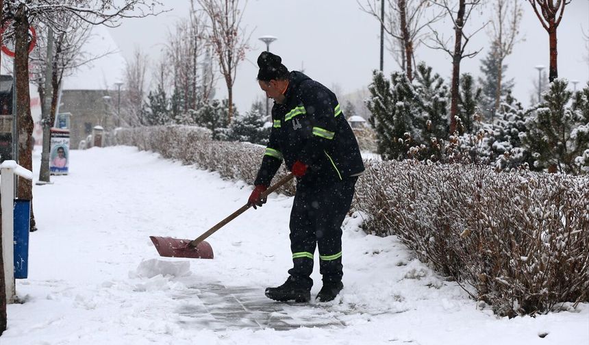 Erzurum, Ardahan ve Kars'ta kar etkili oldu