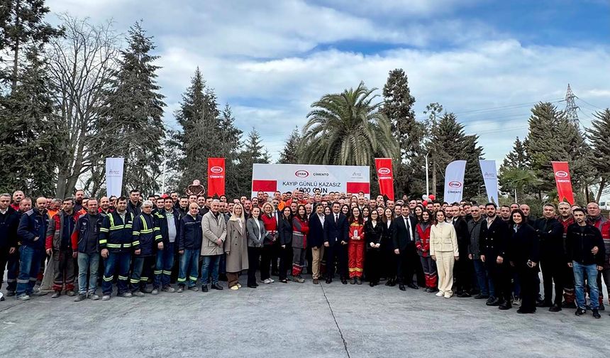 OYAK Çimento Ünye Fabrikası’ndan İSG’de tarihi eşik
