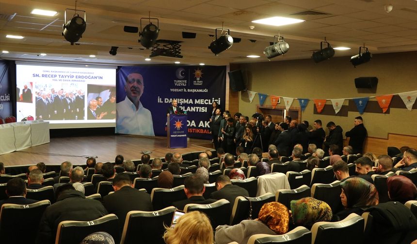 TBMM Başkanvekili Bozdağ, AK Parti Yozgat Daraltılmış İl Danışma Meclisi Toplantısı'nda konuştu: