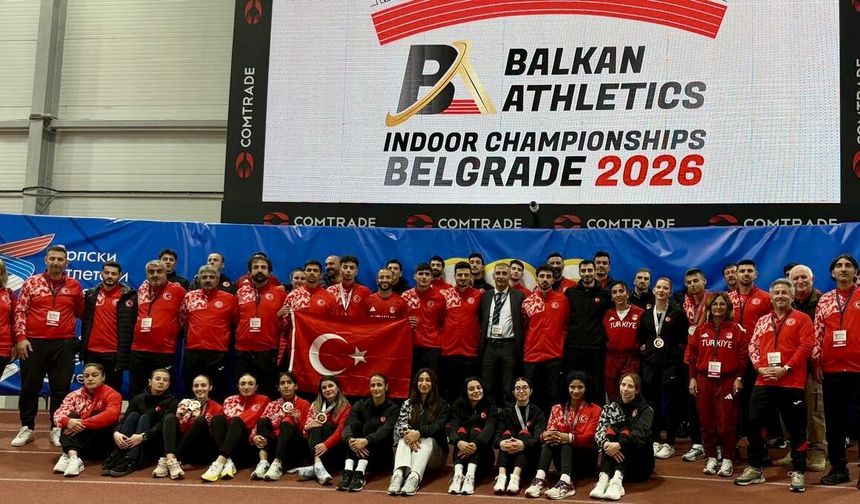 Türkiye, Balkan Salon Atletizm Şampiyonası'nda 14 madalya kazandı