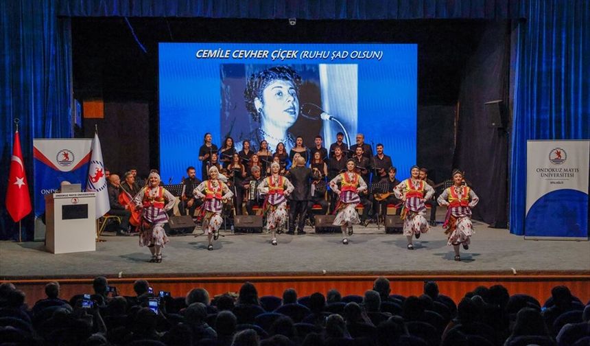 OMÜ'de Karadeniz kültürü dans ve ezgilerle sahneye taşındı