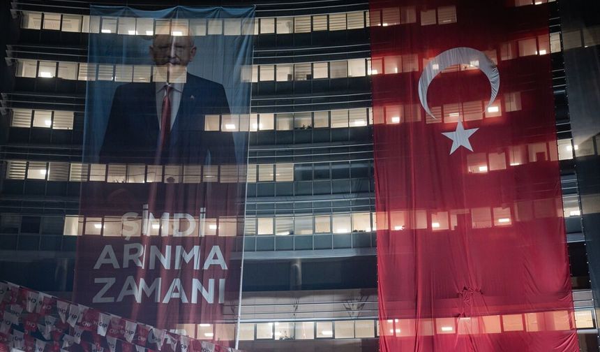 CHP Genel Merkezi'nde 'Halkla Bayramlaşma' programı için hazırlıklar sürüyor