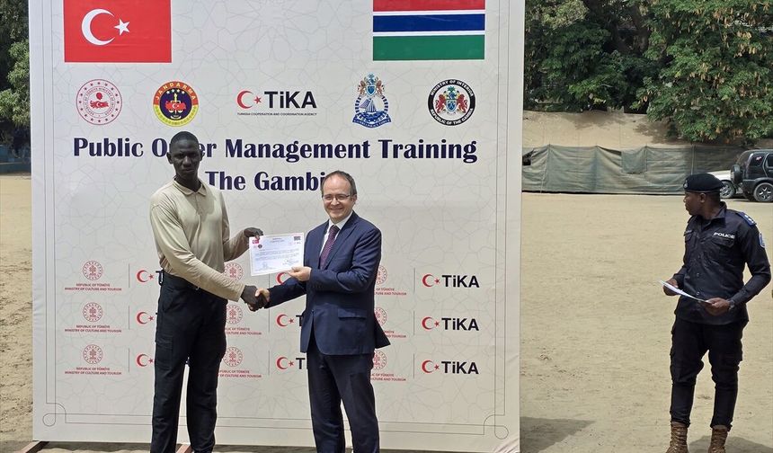 TİKA'dan Gambiya polisine toplumsal olaylara müdahale eğitimi