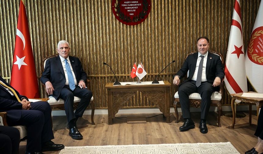 KKTC Cumhuriyet Meclisi Başkanı Öztürkler, İYİ Parti Genel Başkanı Dervişoğlu'nu kabul etti