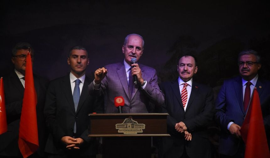 TBMM Başkanı Kurtulmuş, Büyük Zafer'in 104. yıl dönümünde Şuhut Atatürk Evi'ndeki programda konuştu:
