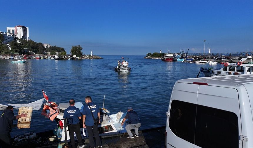 Karadeniz'e açılan balıkçılar, Akçakoca Limanı'na bol palamutla döndü