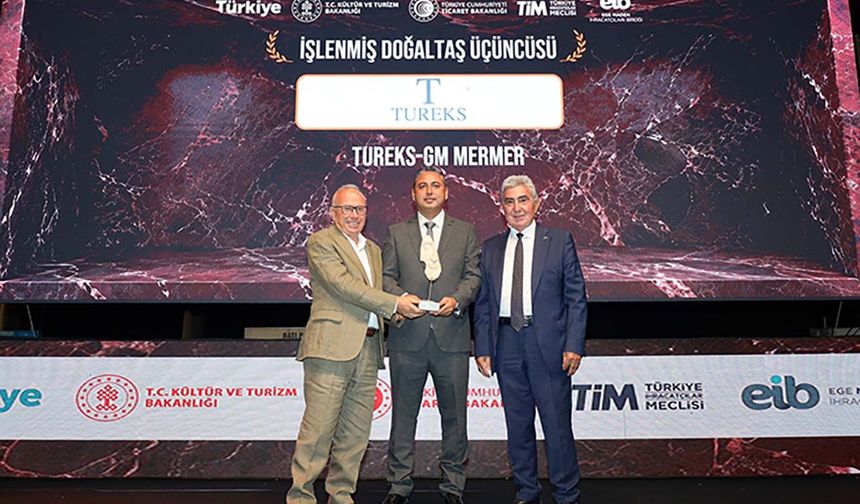 Tureks’e doğal taş ihracatında 4 ödül birden