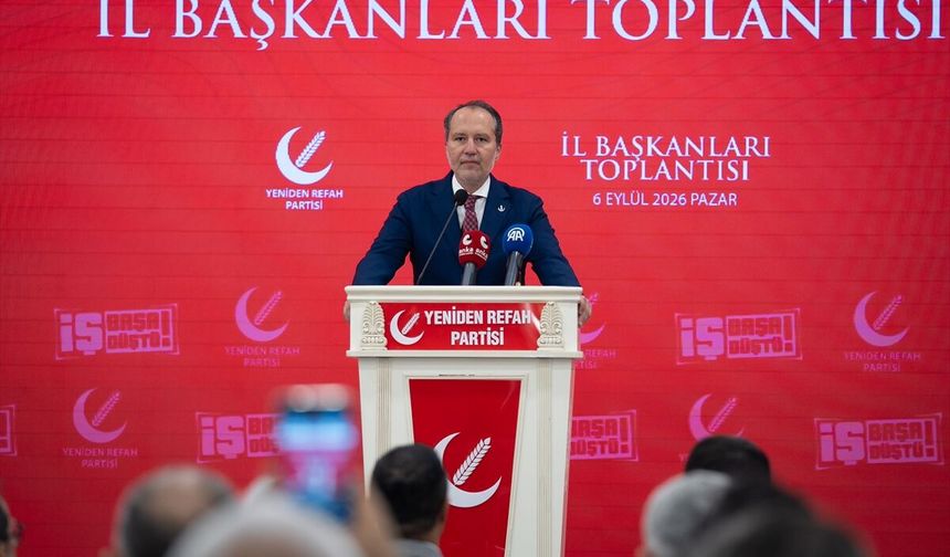 Yeniden Refah Partisi Genel Başkanı Erbakan, partisinin il başkanları toplantısında konuştu: