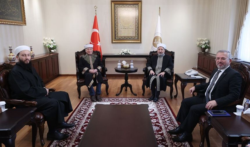 Diyanet İşleri Başkanı Arpaguş, Belarus Müslümanları Dini İdare Birliği Başkanı Şabanoviç ile görüştü