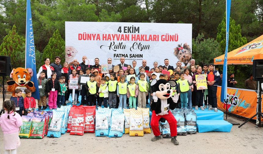 Gaziantep'te 4 Ekim Dünya Hayvanları Koruma Günü programı düzenlendi