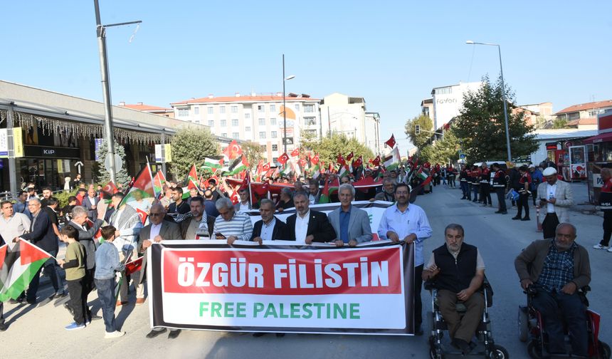 Malatya'da Gazze'ye destek etkinliği düzenlendi