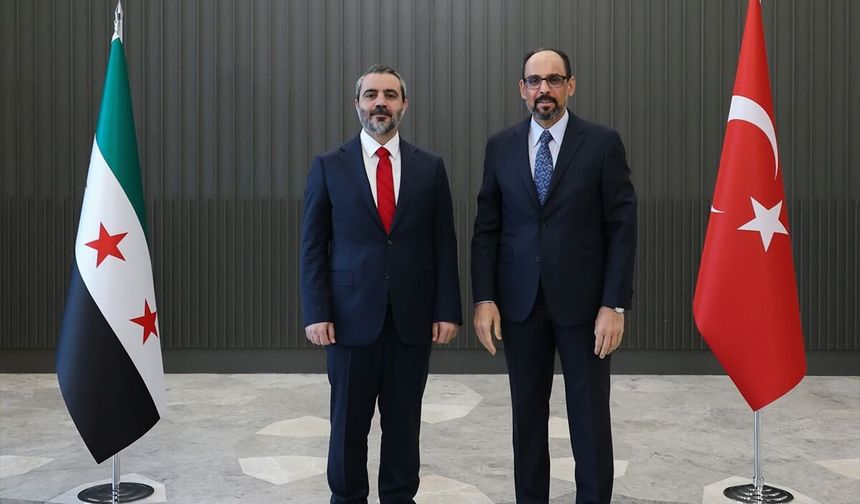MİT Başkanı Kalın, Suriye Dışişleri Bakanı Şeybani ile Ankara'da görüştü
