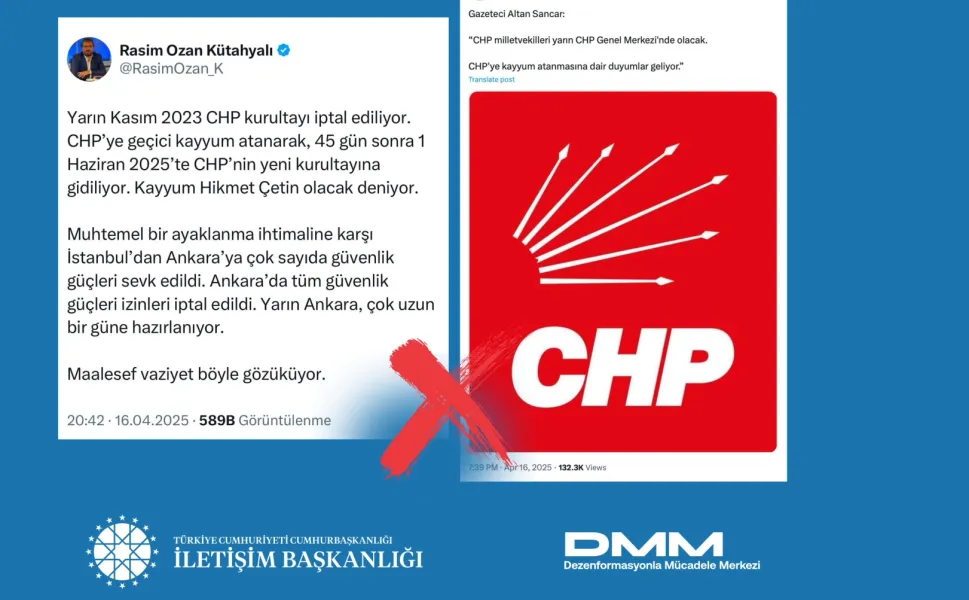 'CHP'ye kayyum atanıyor' iddiaları manipülasyon!