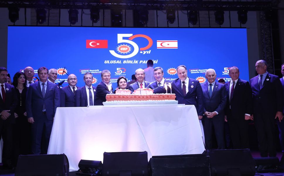 KKTC'de Ulusal Birlik Partisi, 50. kuruluş yıl dönümünü kutladı