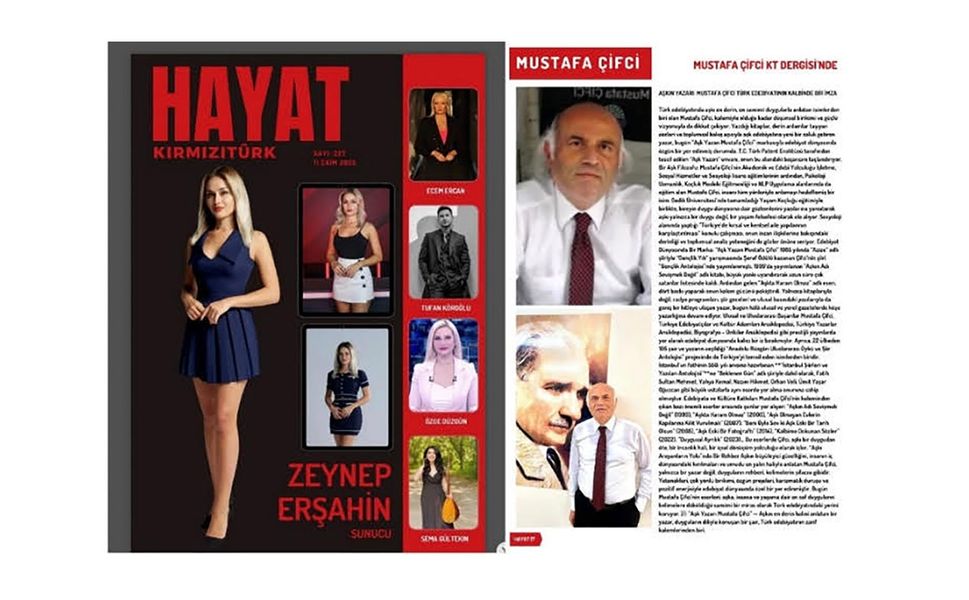 'Aşkın yazarı Mustafa Çifci, Türk Edebiyatının Kalbinde Bir İmzadır'