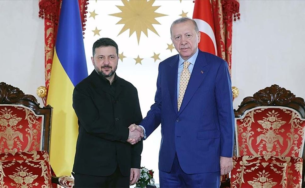 Cumhurbaşkanı Erdoğan ile Ukrayna Devlet Başkanı Zelenskiy, İstanbul'da bir araya geldi