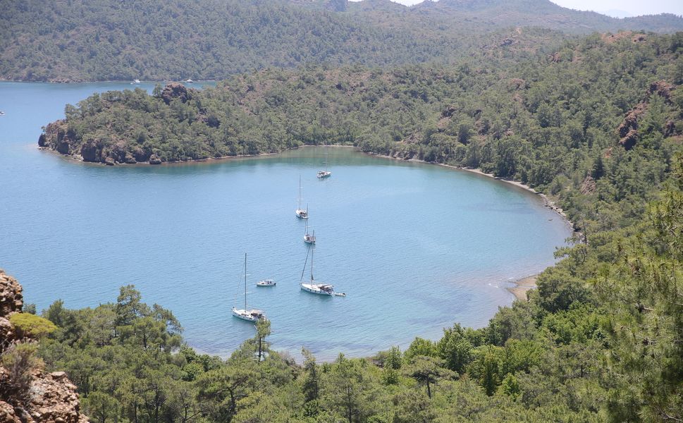 Muğla sahillerinde bayram tatili hareketliliği yaşanıyor