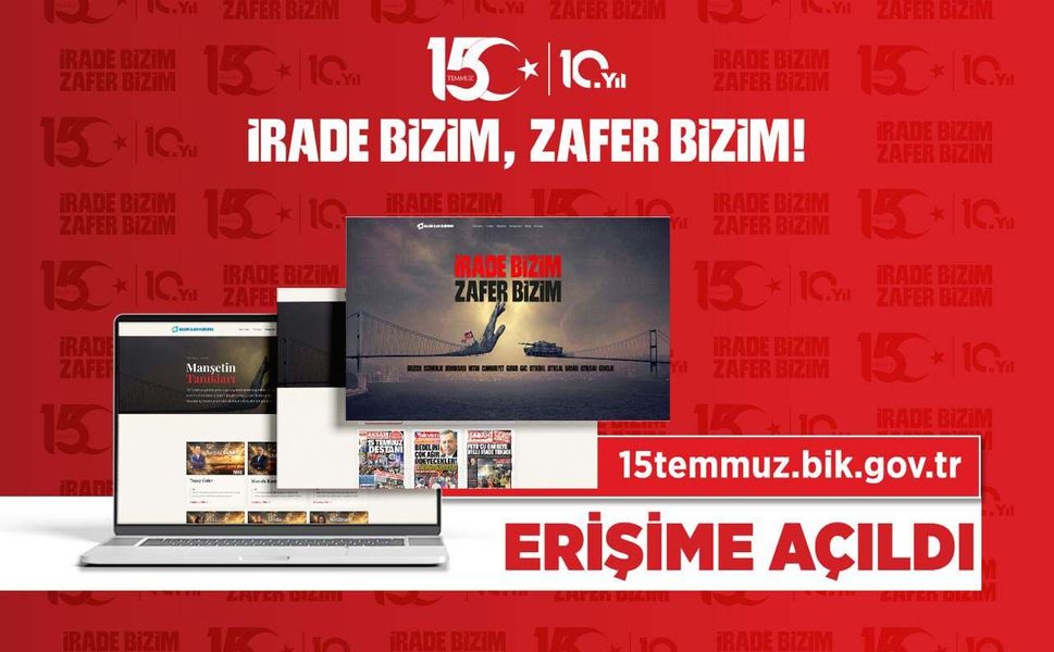 15 Temmuz'un dijital hafızası ‘15temmuz.bik.gov.tr’ erişime açıldı