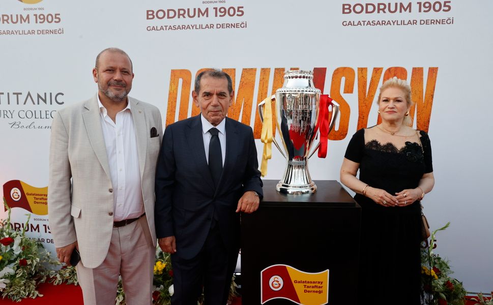 Bodrum'da Galatasaray'ın 26. şampiyonluğu için gece düzenlendi