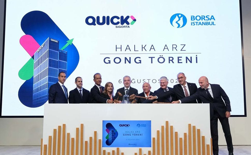 Borsa İstanbul'da gong Quick Sigorta için çaldı