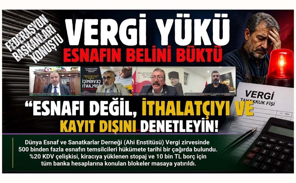 Vergi uygulamaları esnafın belini büktü