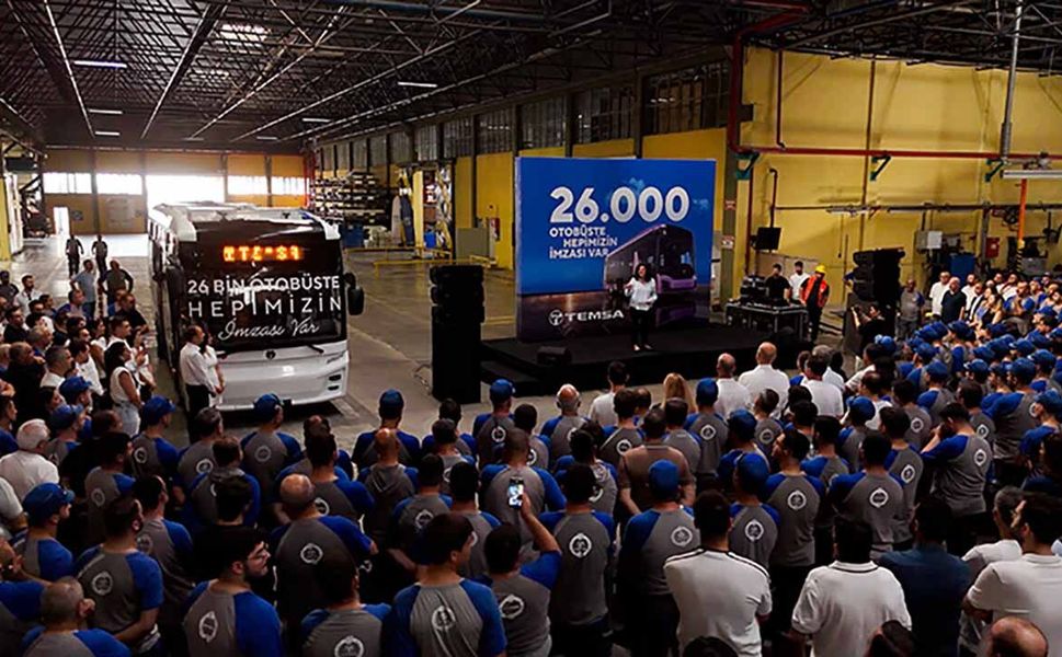 TEMSA 26 bininci otobüsü üretti