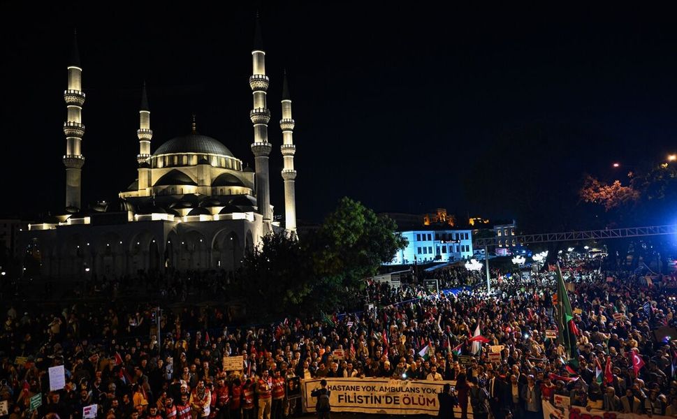 Ankara'da 'Özgür Filistin Yürüyüşü' düzenlendi