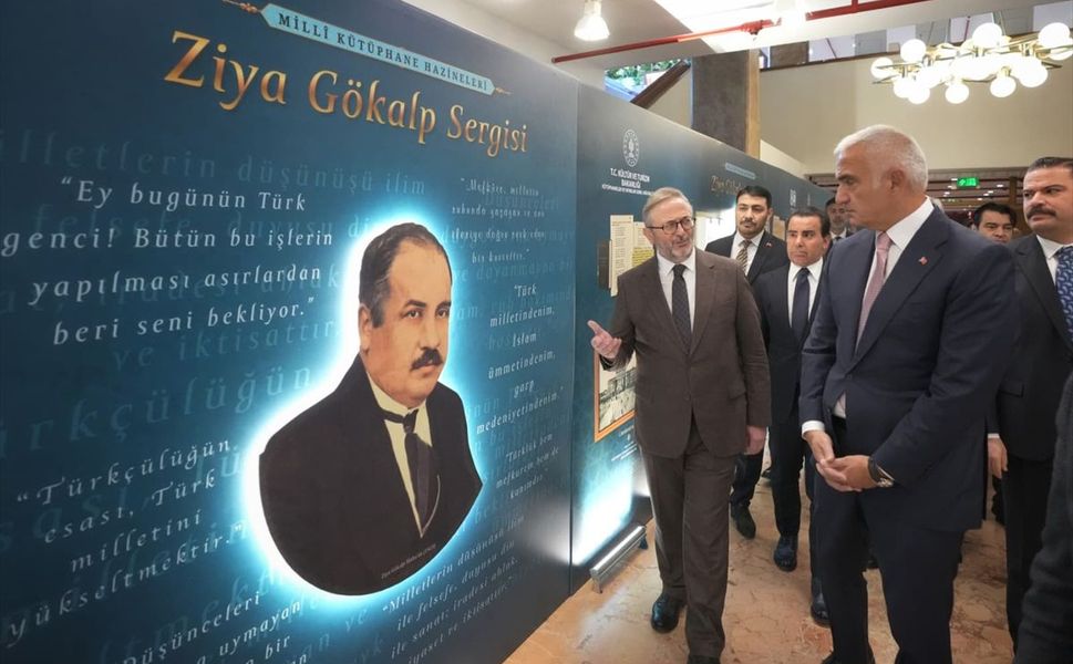 Kültür ve Turizm Bakanı Ersoy 'Ziya Gökalp Sergisi ve Paneli'ne katıldı: