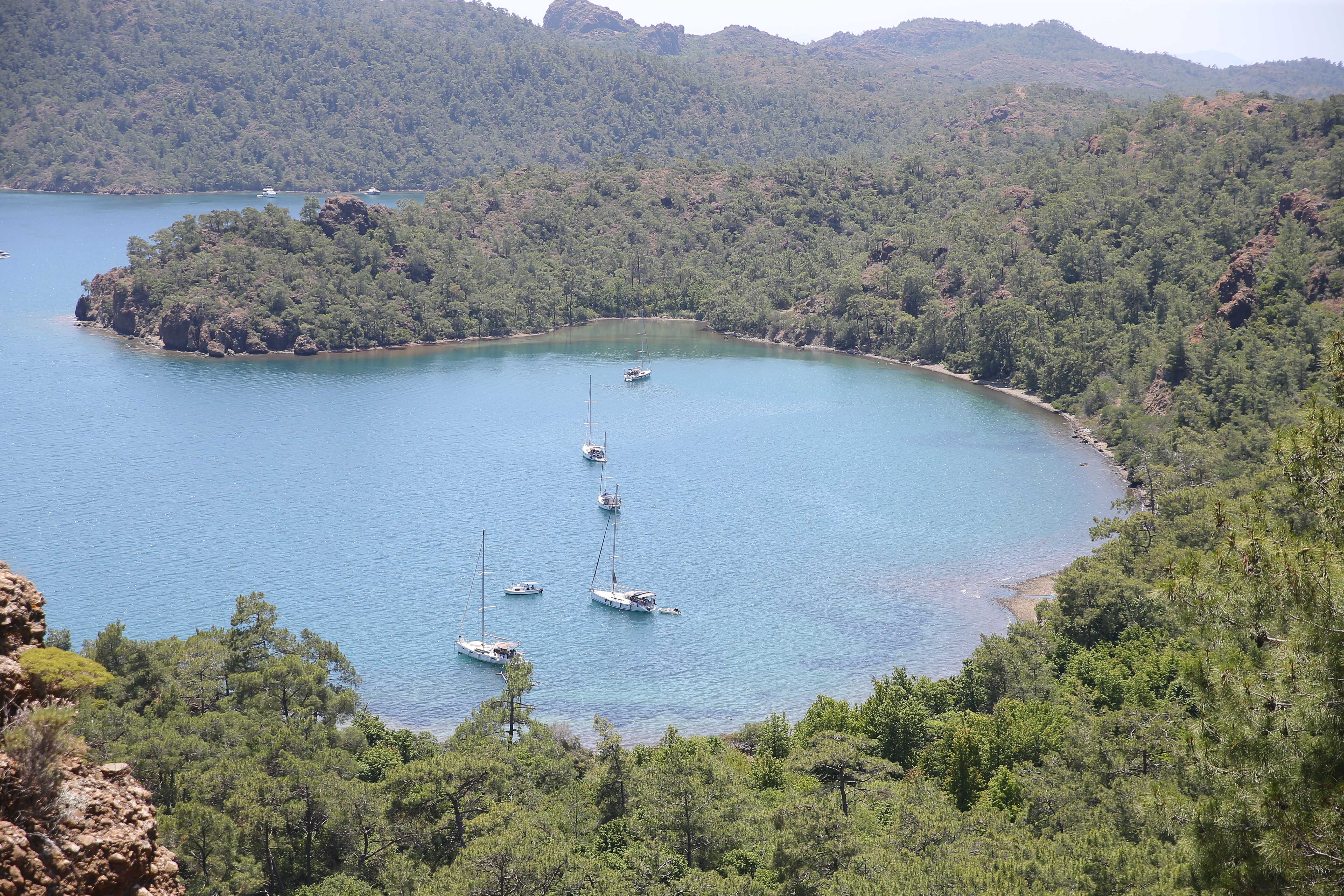 Muğla sahillerinde bayram tatili hareketliliği yaşanıyor