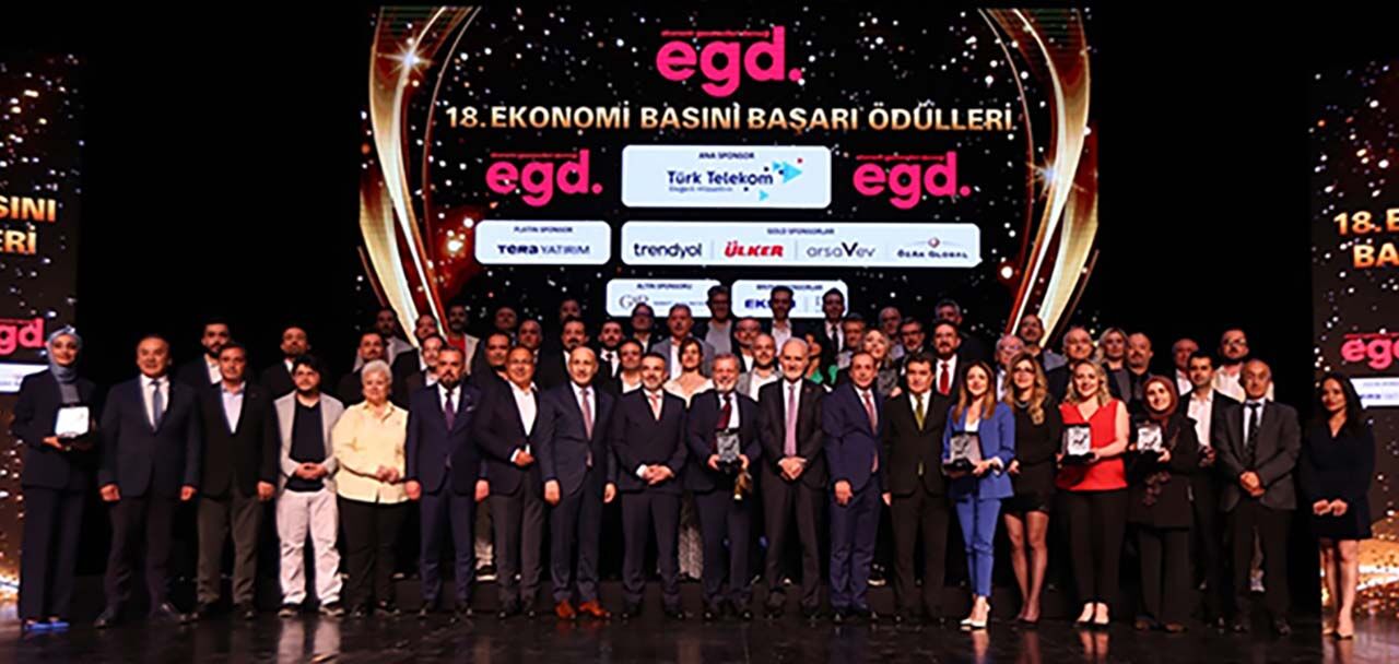 İş dünyası, EGD’nin 18. Ekonomi Basını Başarı Ödülleri töreninde bir araya geldi