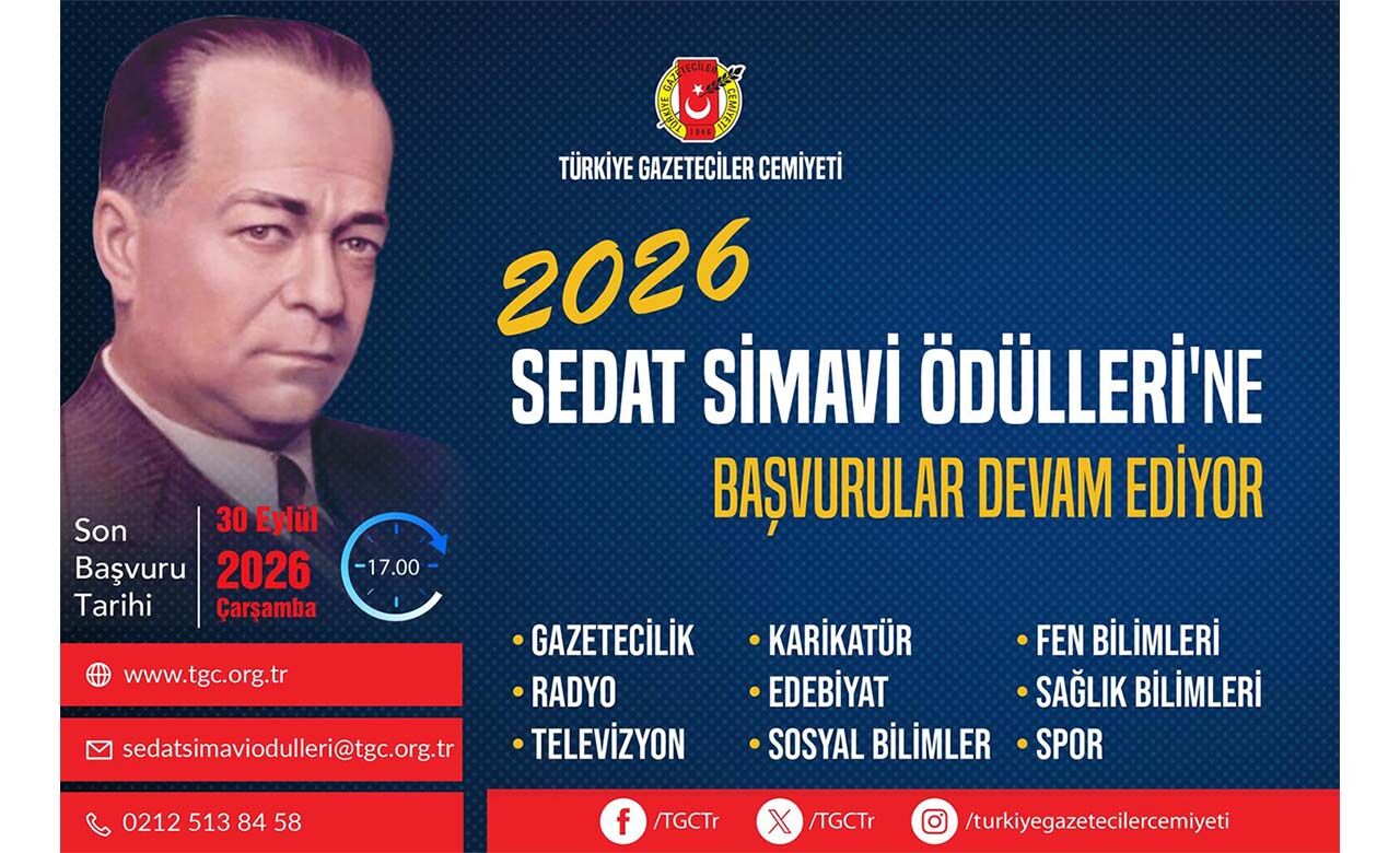 TGC 2026 Sedat Simavi Ödülleri'ne başvurular devam ediyor