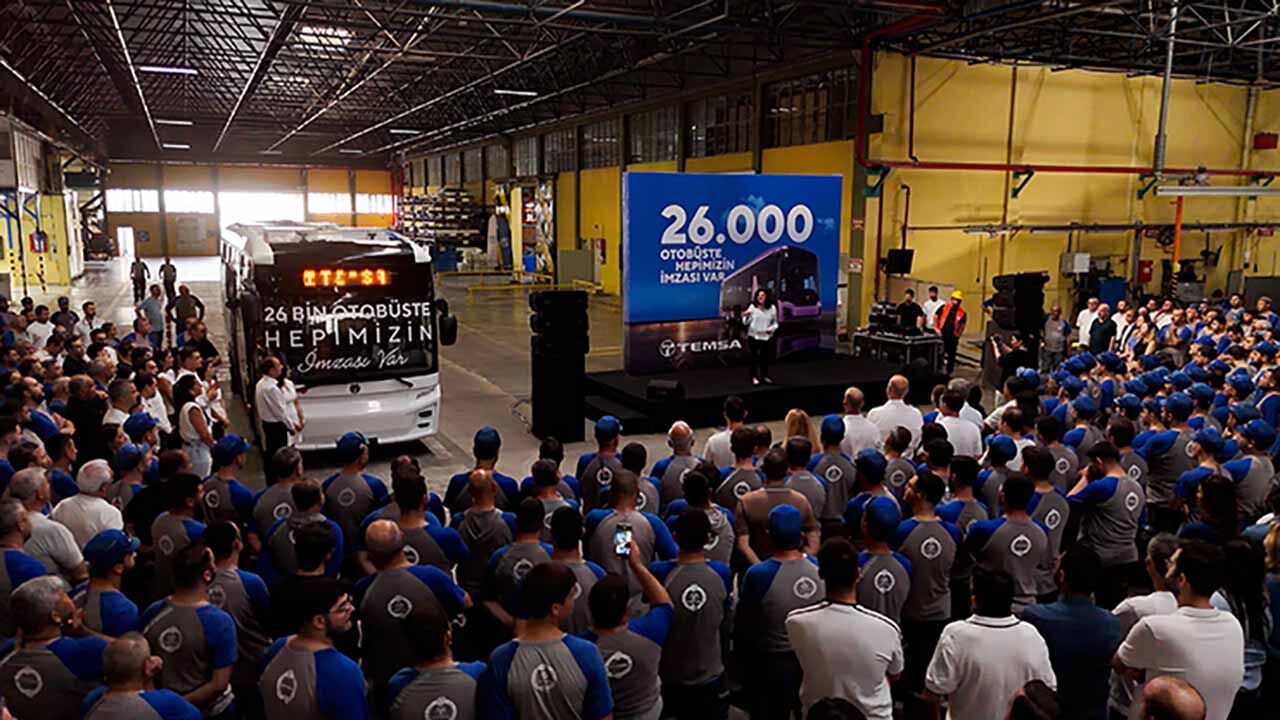 TEMSA 26 bininci otobüsü üretti
